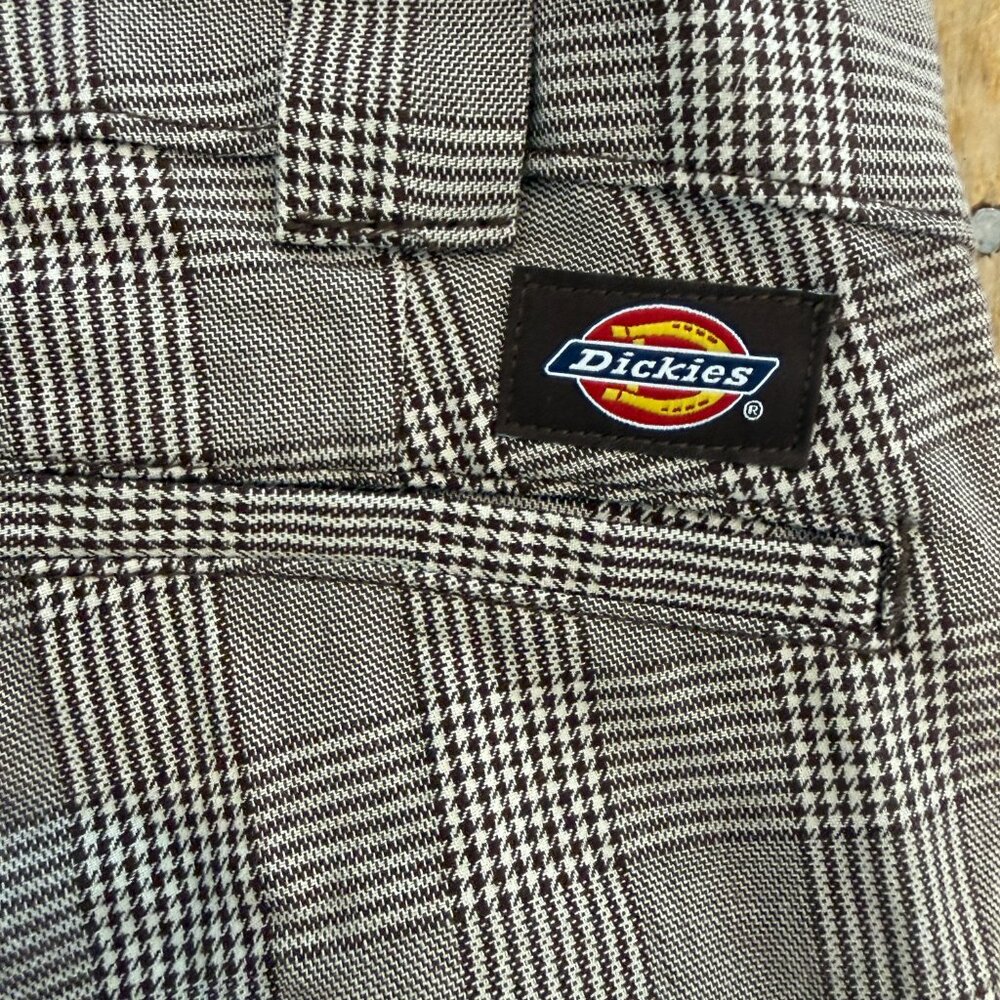 Dickies Bakerhill High Rise Wide Leg Plaid NWOT Size 0 - Picture 3 of 7